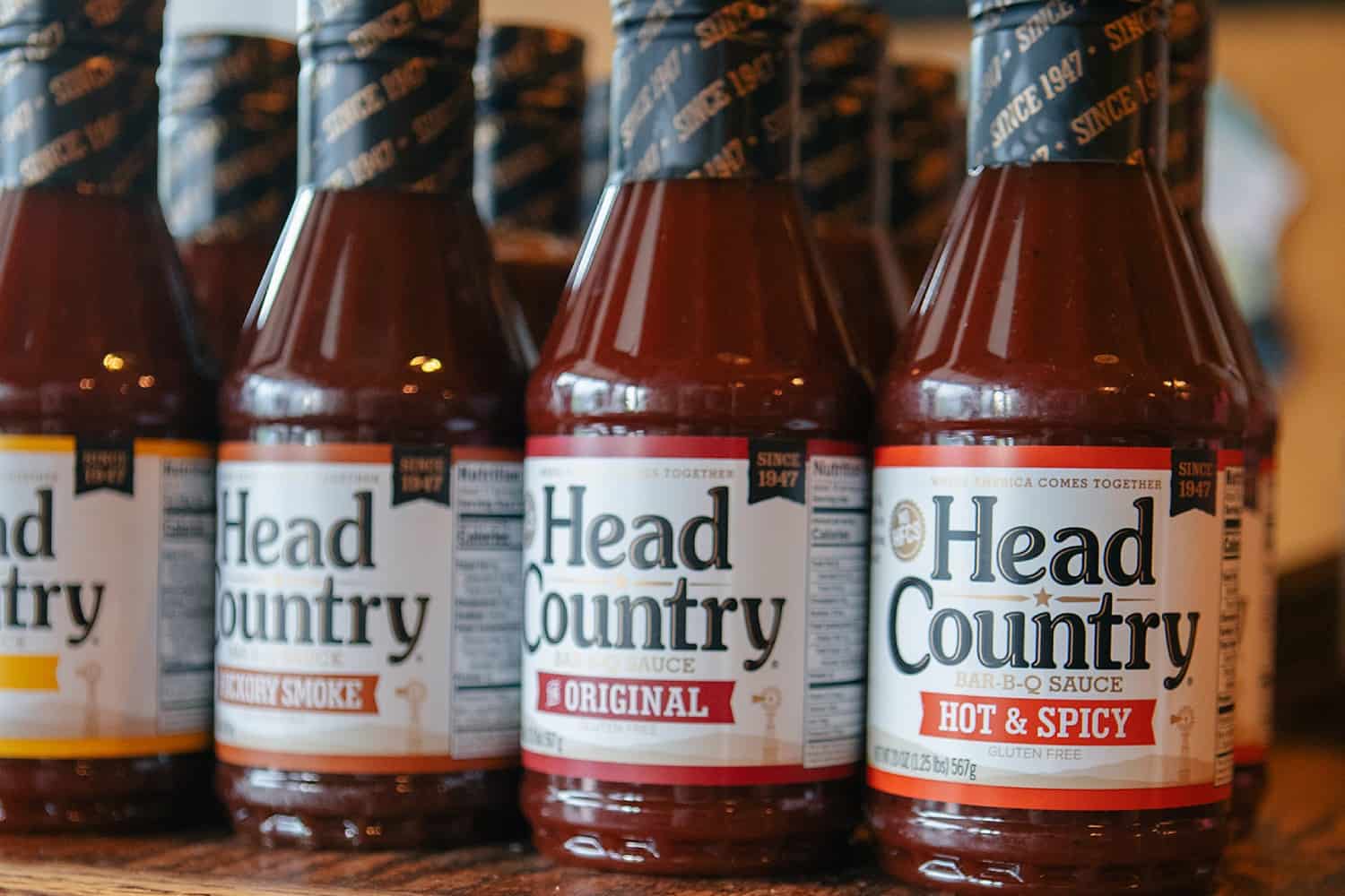 Head Country BBQ sauce jars